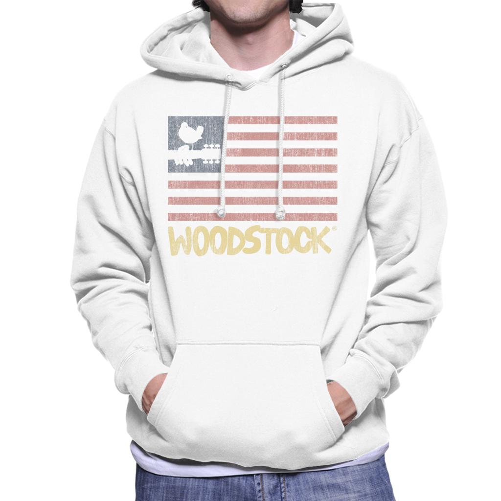 Woodstock Festival Flag Men's Hooded Sweatshirt-ALL + EVERY