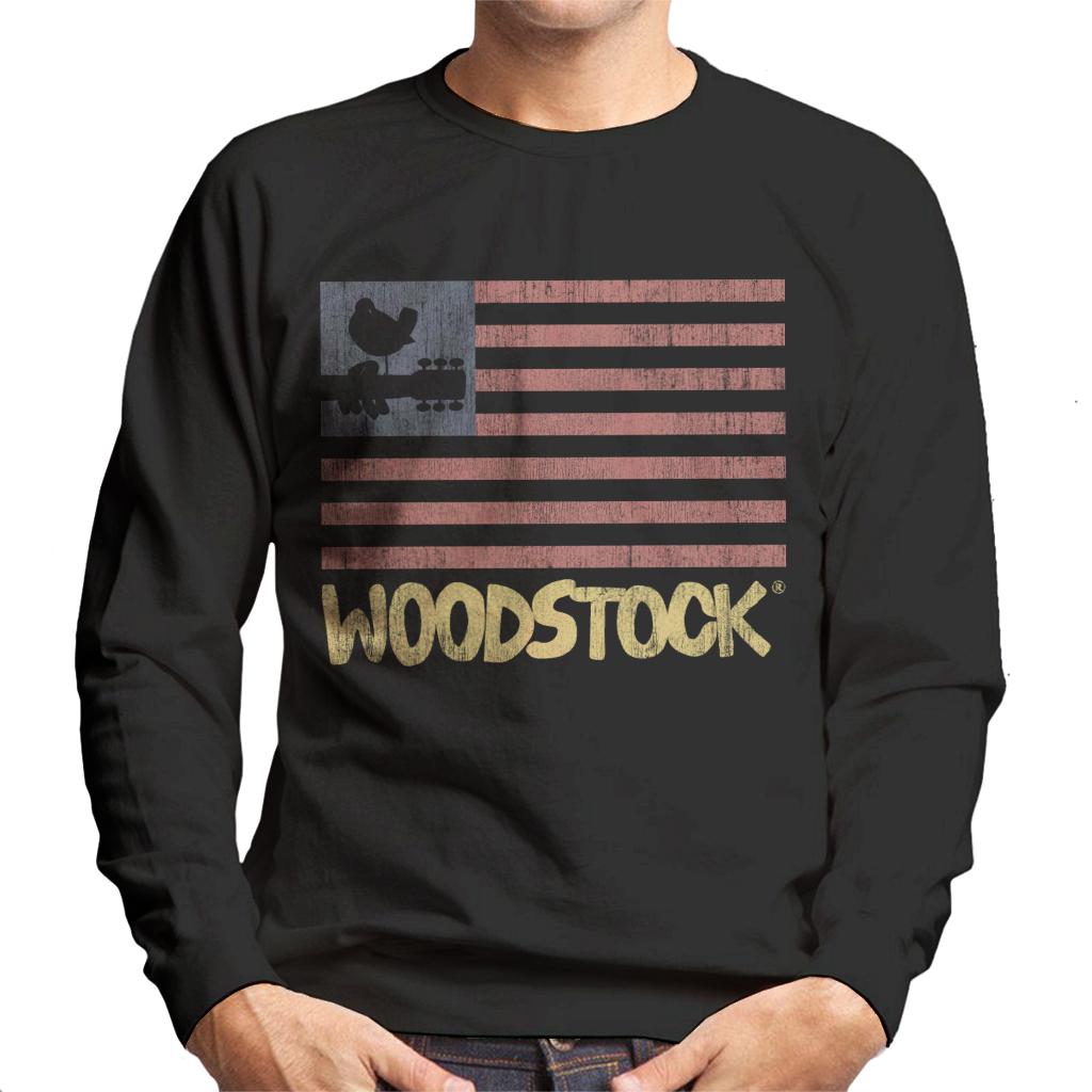 Woodstock Festival Flag Men's Sweatshirt-ALL + EVERY