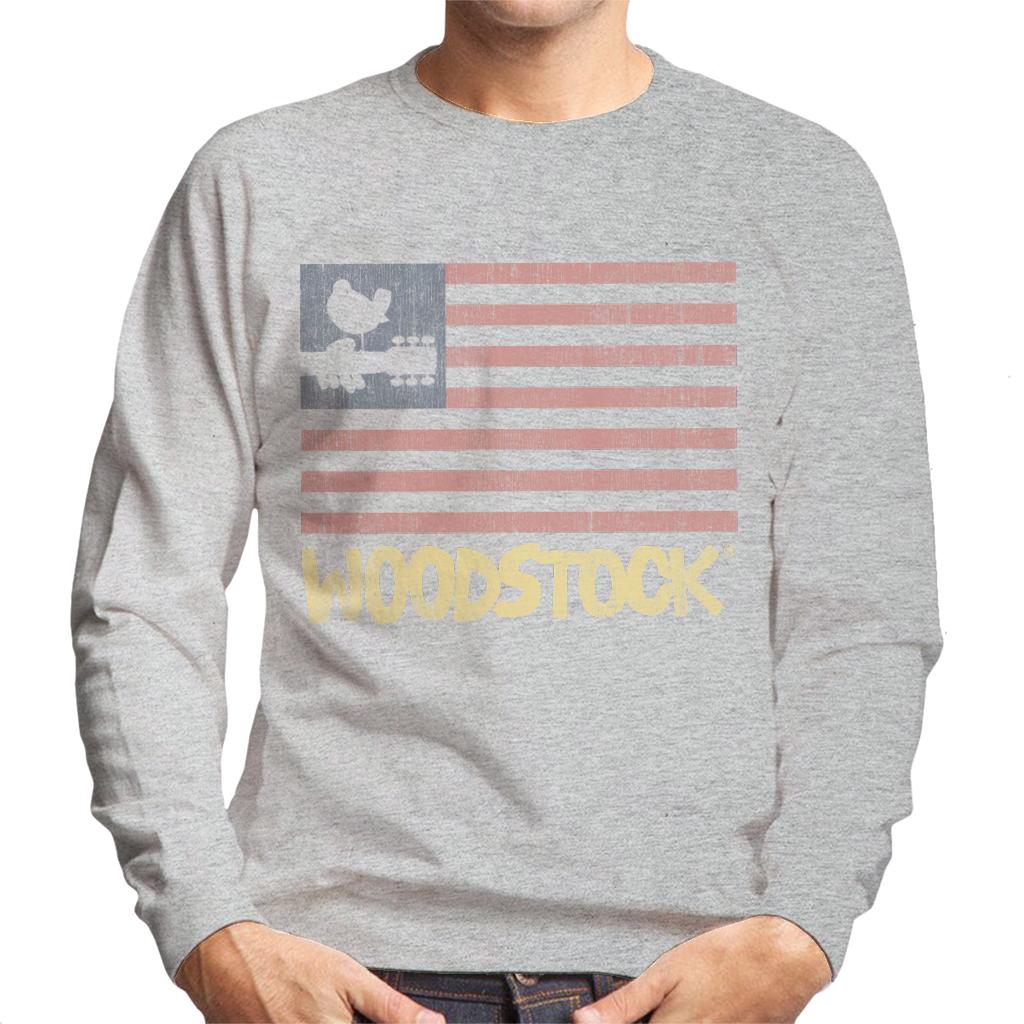 Woodstock Festival Flag Men's Sweatshirt-ALL + EVERY