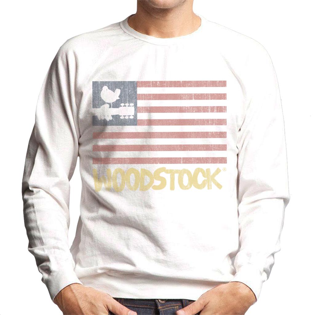 Woodstock Festival Flag Men's Sweatshirt-ALL + EVERY