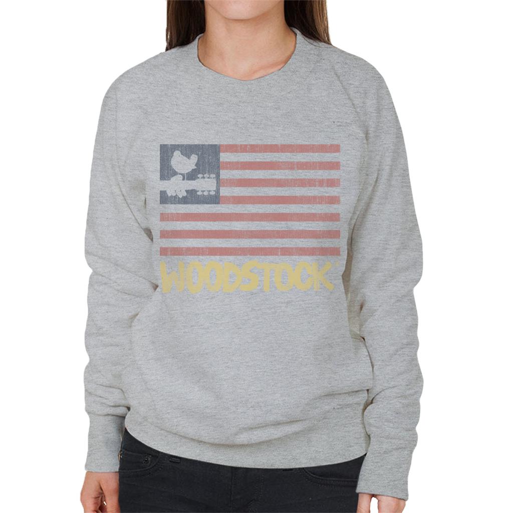 Woodstock Festival Flag Women's Sweatshirt-ALL + EVERY