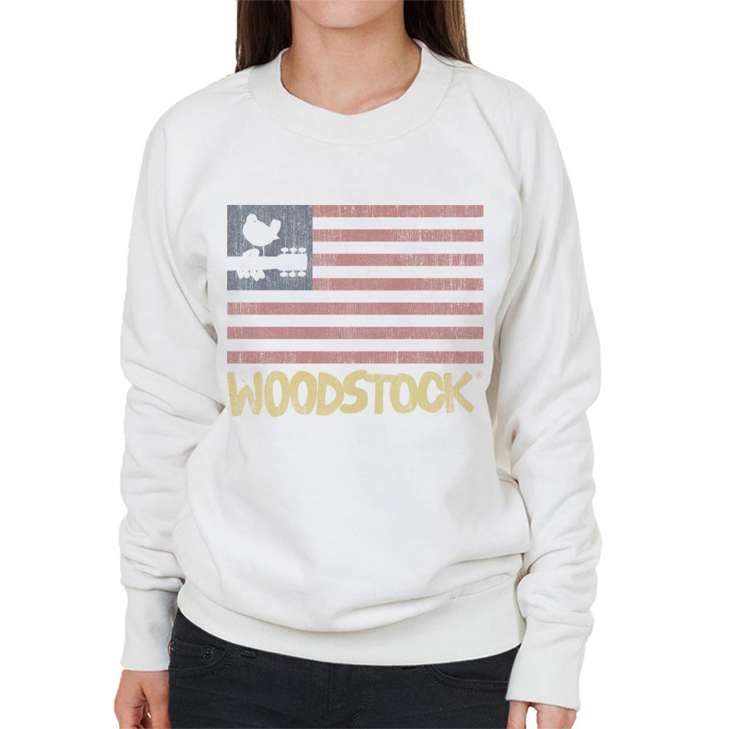 Woodstock Festival Flag Women's Sweatshirt-ALL + EVERY