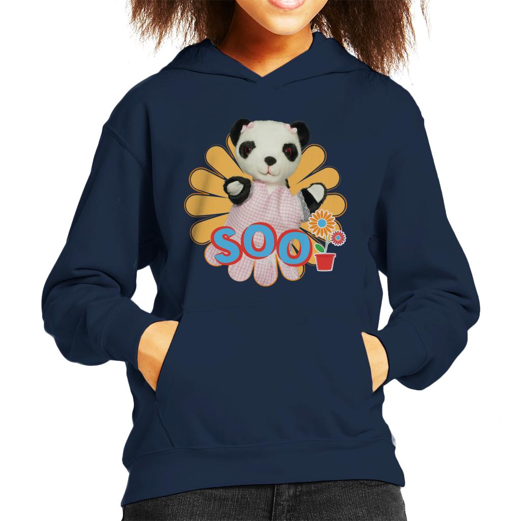 Sooty Soo Flowers Kids Hooded Sweatshirt-ALL + EVERY