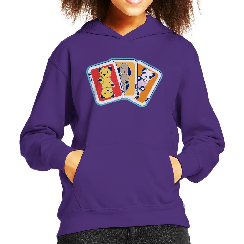 Sooty Playing Card Trio Kids Hooded Sweatshirt-ALL + EVERY