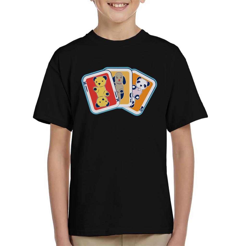 Sooty Playing Card Trio Kids T-Shirt-ALL + EVERY