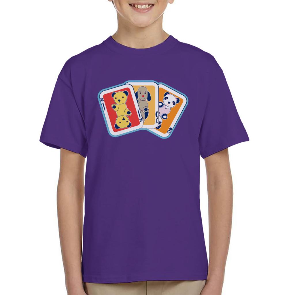 Sooty Playing Card Trio Kids T-Shirt-ALL + EVERY