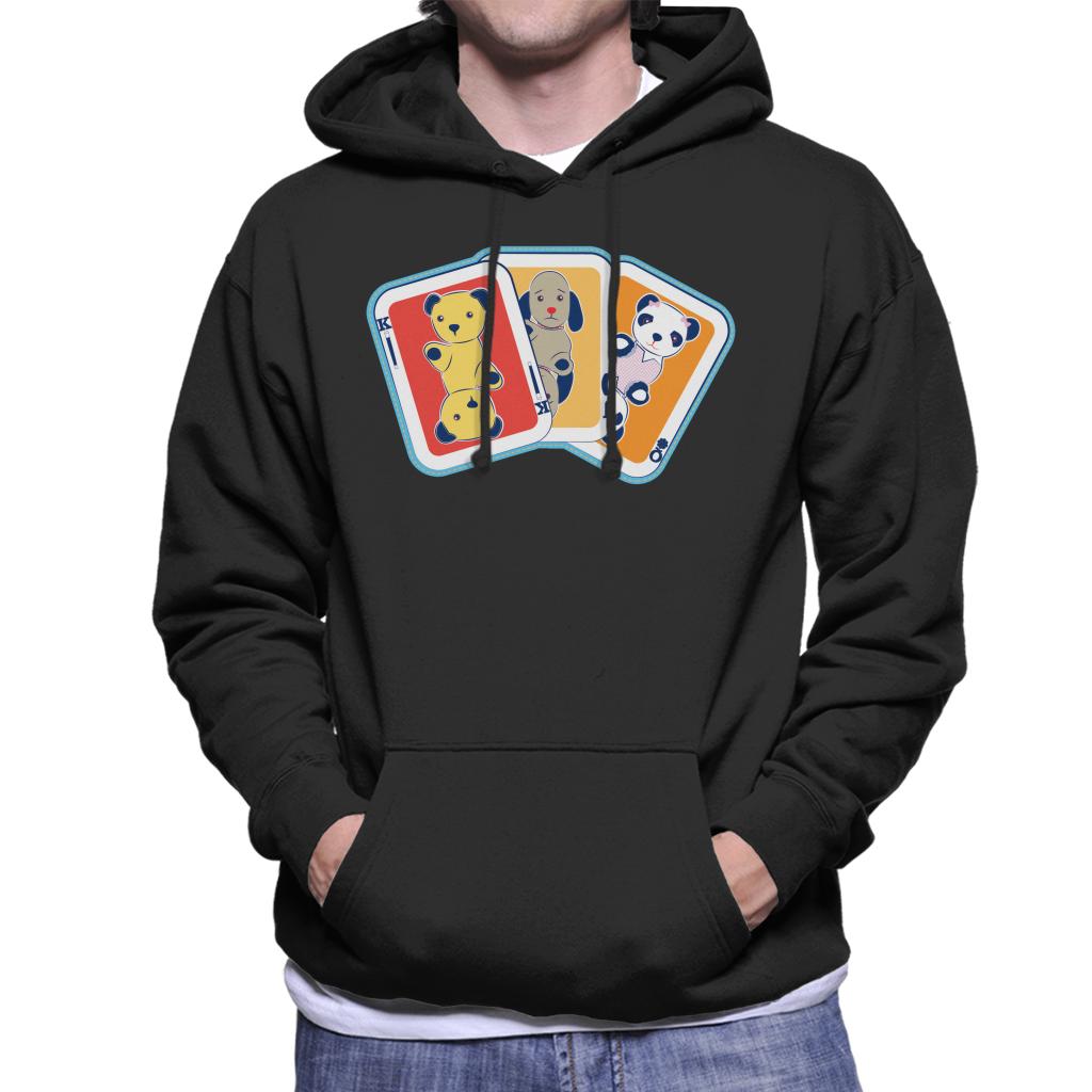 Sooty Playing Card Trio Men's Hooded Sweatshirt-ALL + EVERY