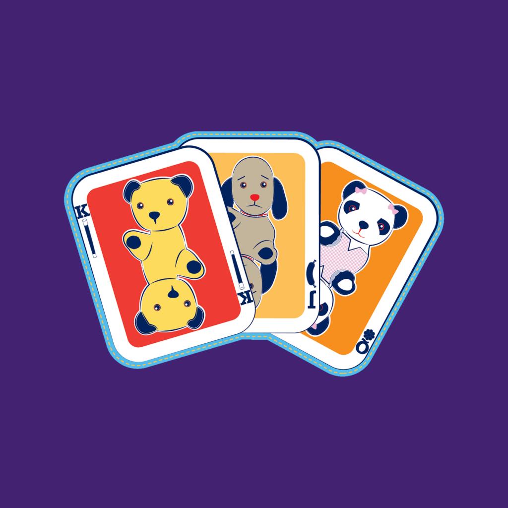 Sooty Playing Card Trio Kids Sweatshirt-ALL + EVERY