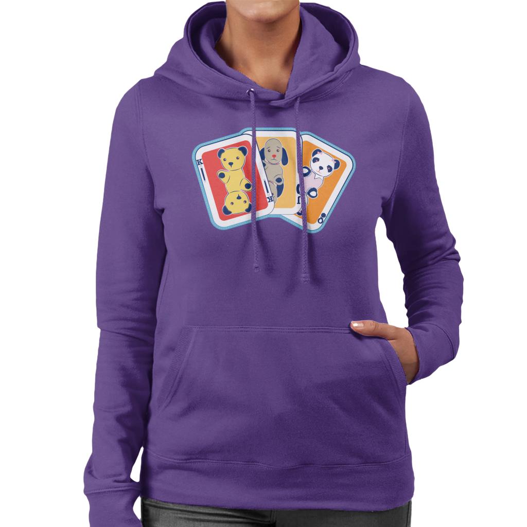 Sooty Playing Card Trio Women's Hooded Sweatshirt-ALL + EVERY