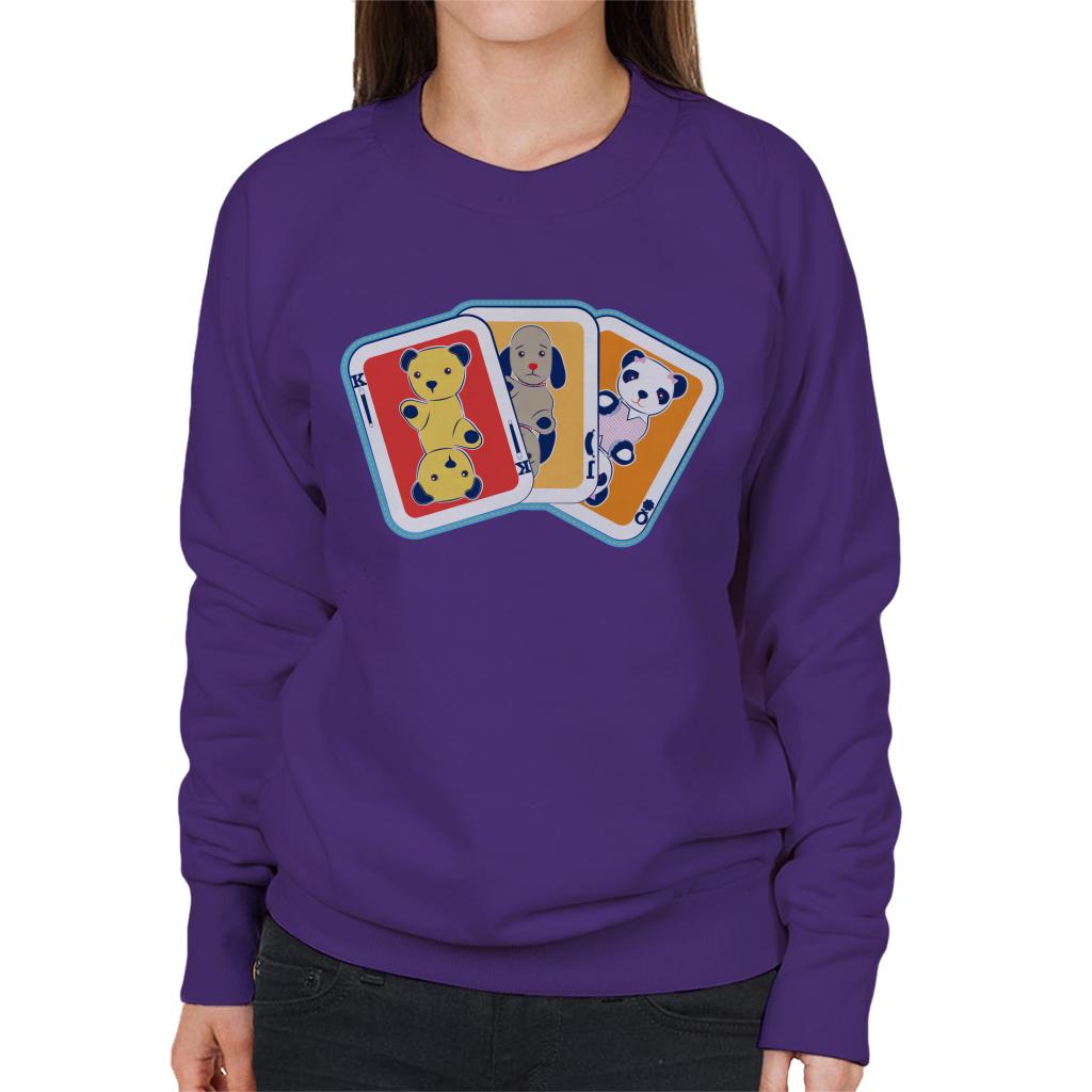 Sooty Playing Card Trio Women's Sweatshirt-ALL + EVERY