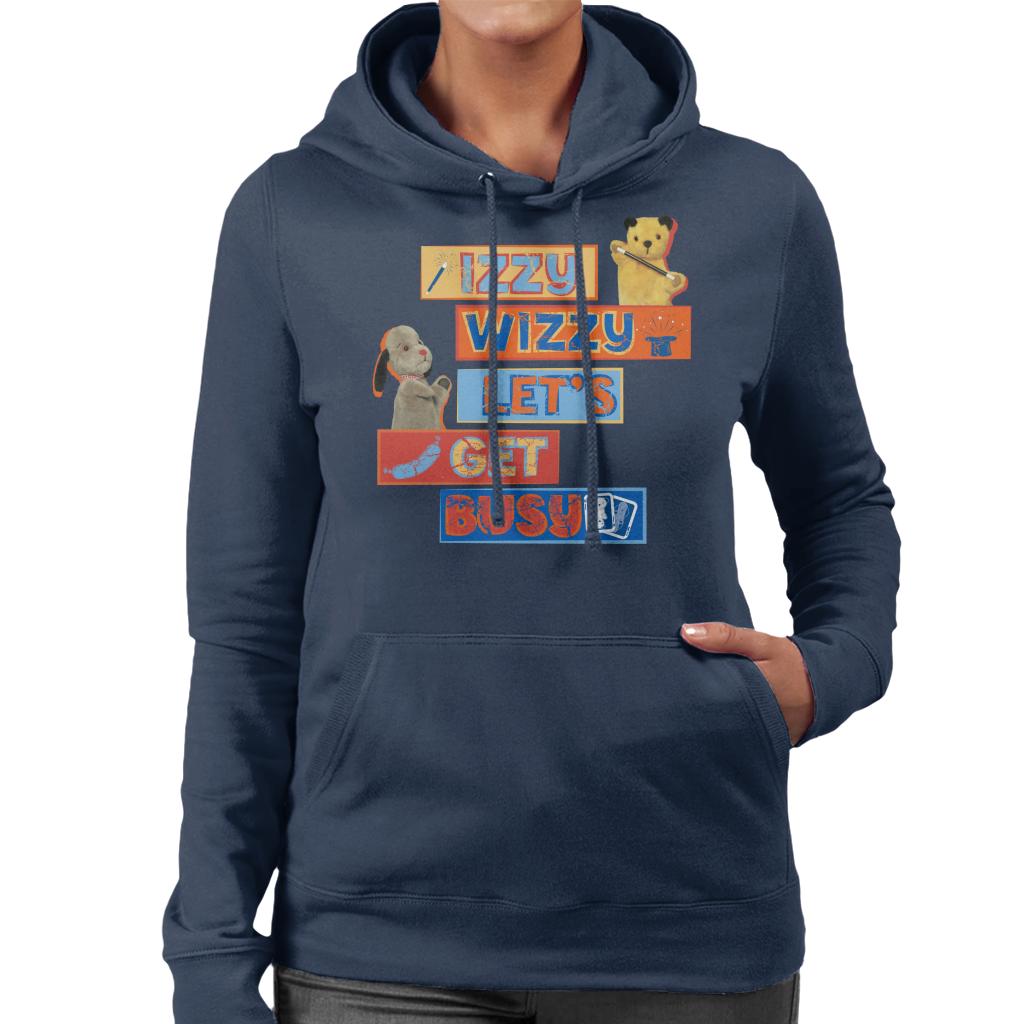 Sooty Izzy Wizzy Let's Get Busy Women's Hooded Sweatshirt-ALL + EVERY