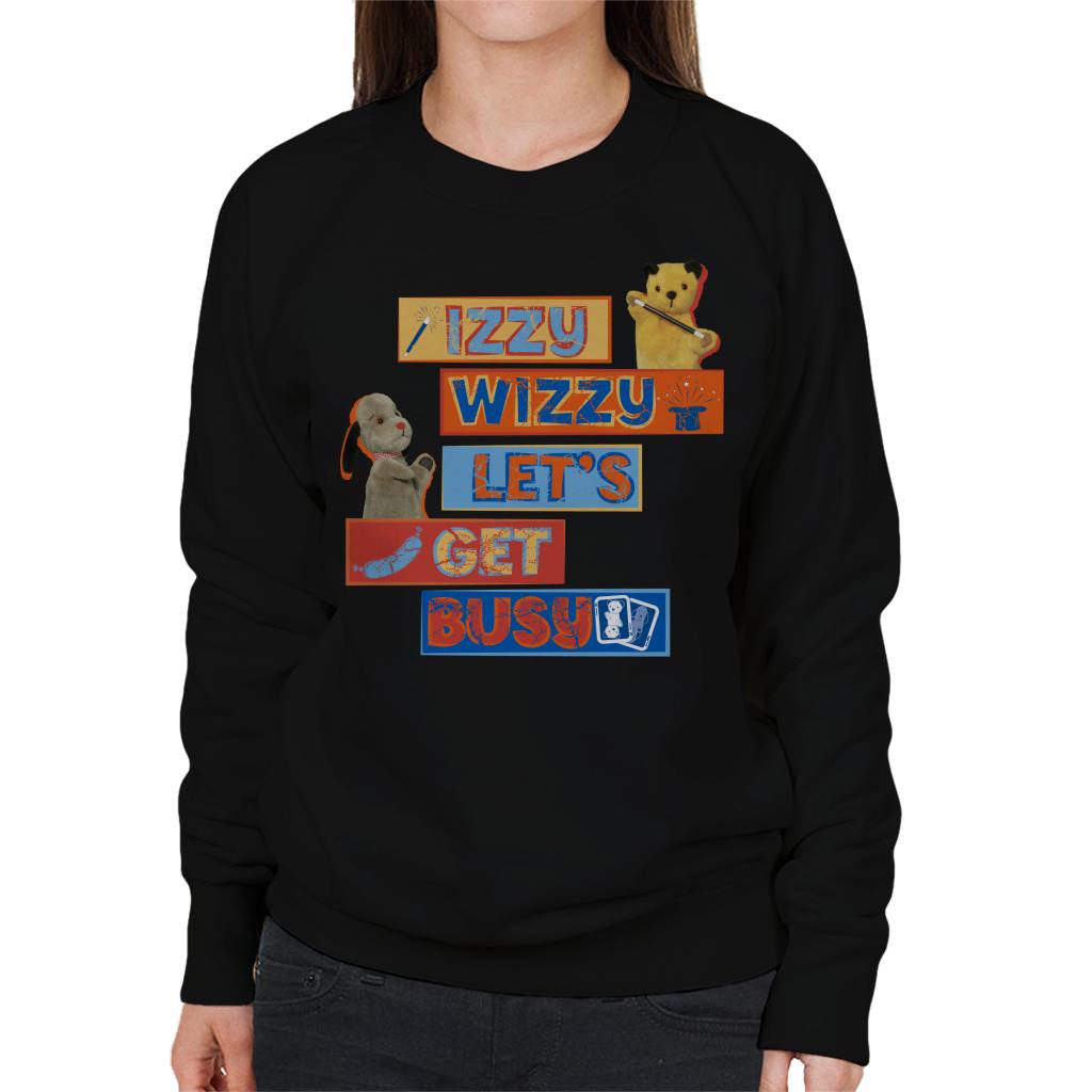 Sooty Izzy Wizzy Let's Get Busy Women's Sweatshirt-ALL + EVERY