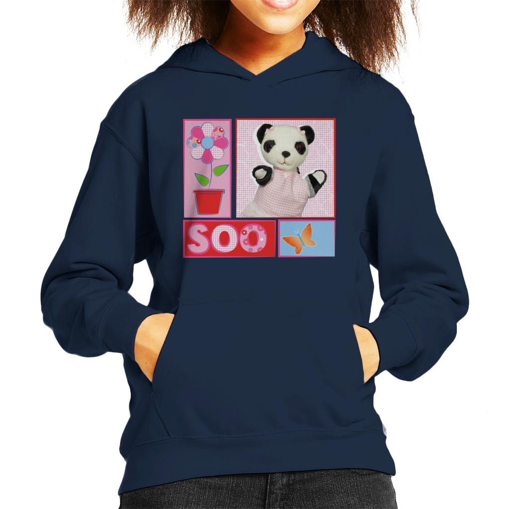 Sooty Soo Retro Floral Kids Hooded Sweatshirt-ALL + EVERY