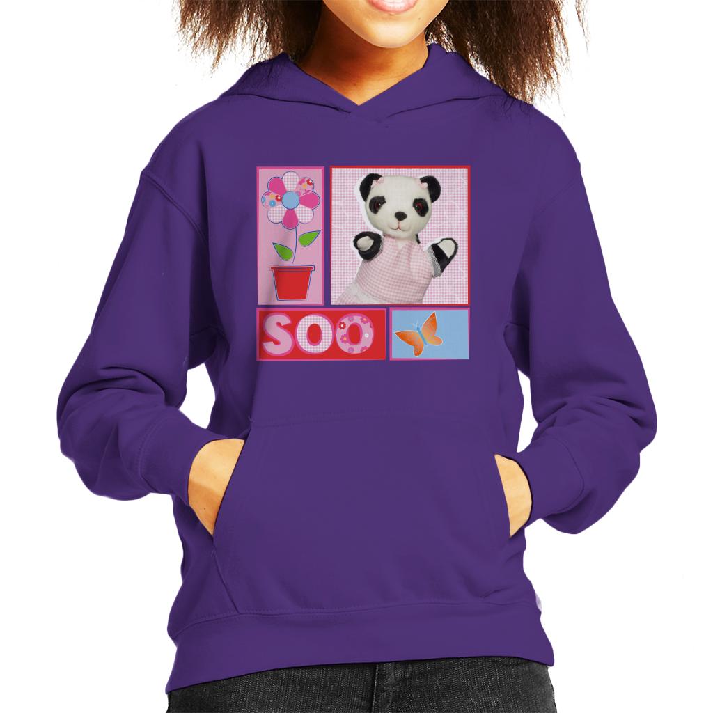 Sooty Soo Retro Floral Kids Hooded Sweatshirt-ALL + EVERY