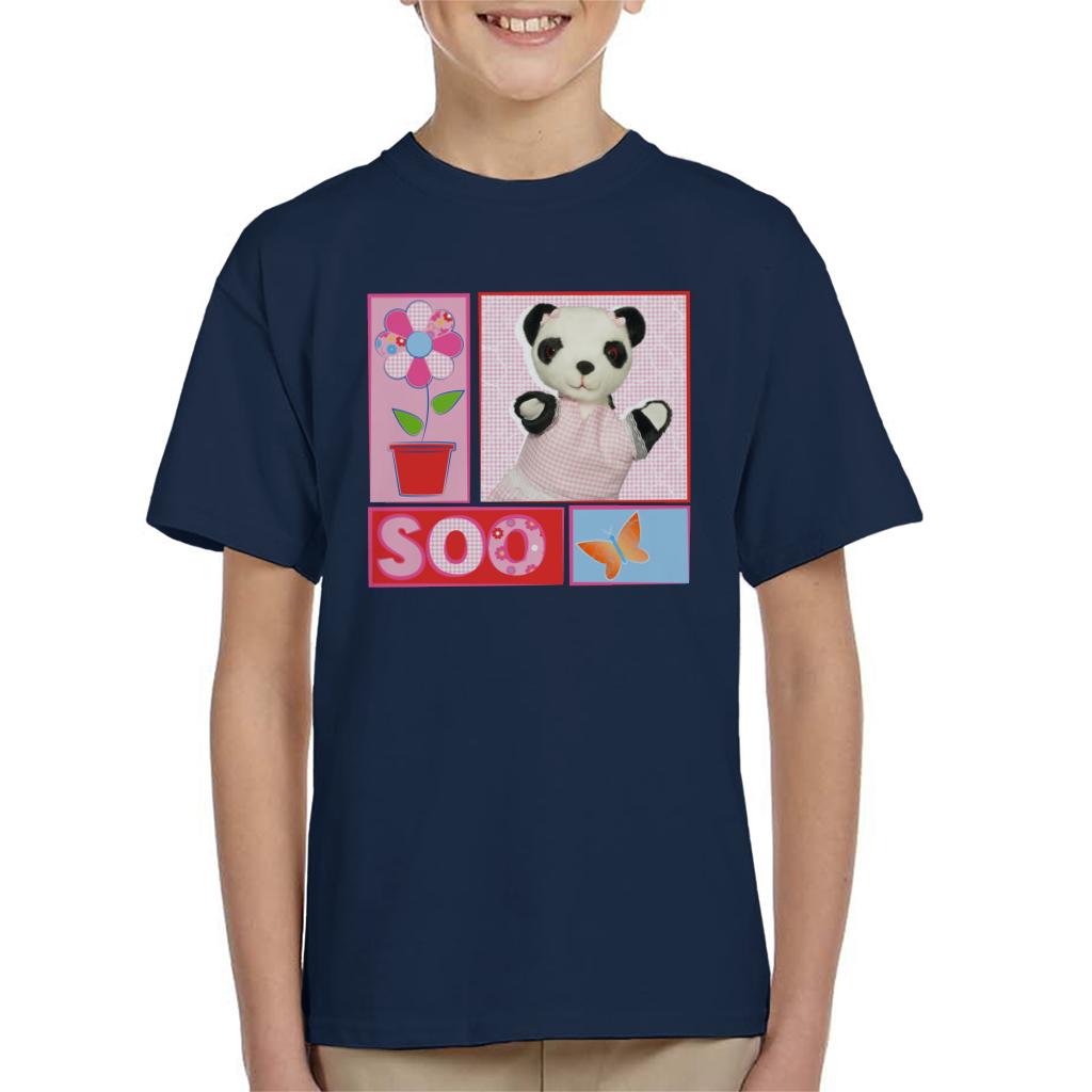 Sooty Soo Retro Floral Kids T-Shirt-ALL + EVERY