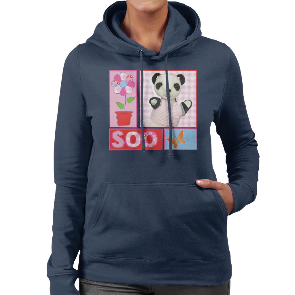 Sooty Soo Retro Floral Women's Hooded Sweatshirt-ALL + EVERY