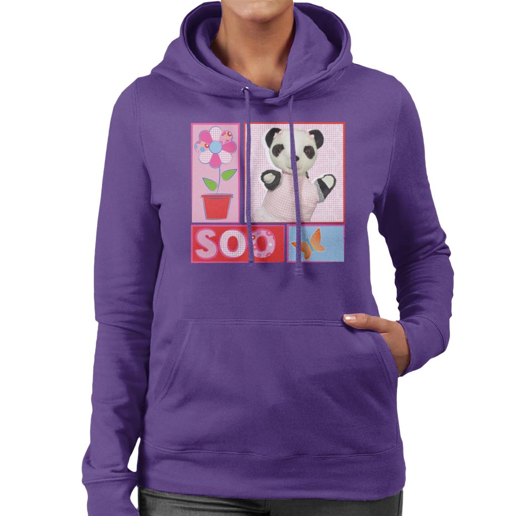 Sooty Soo Retro Floral Women's Hooded Sweatshirt-ALL + EVERY