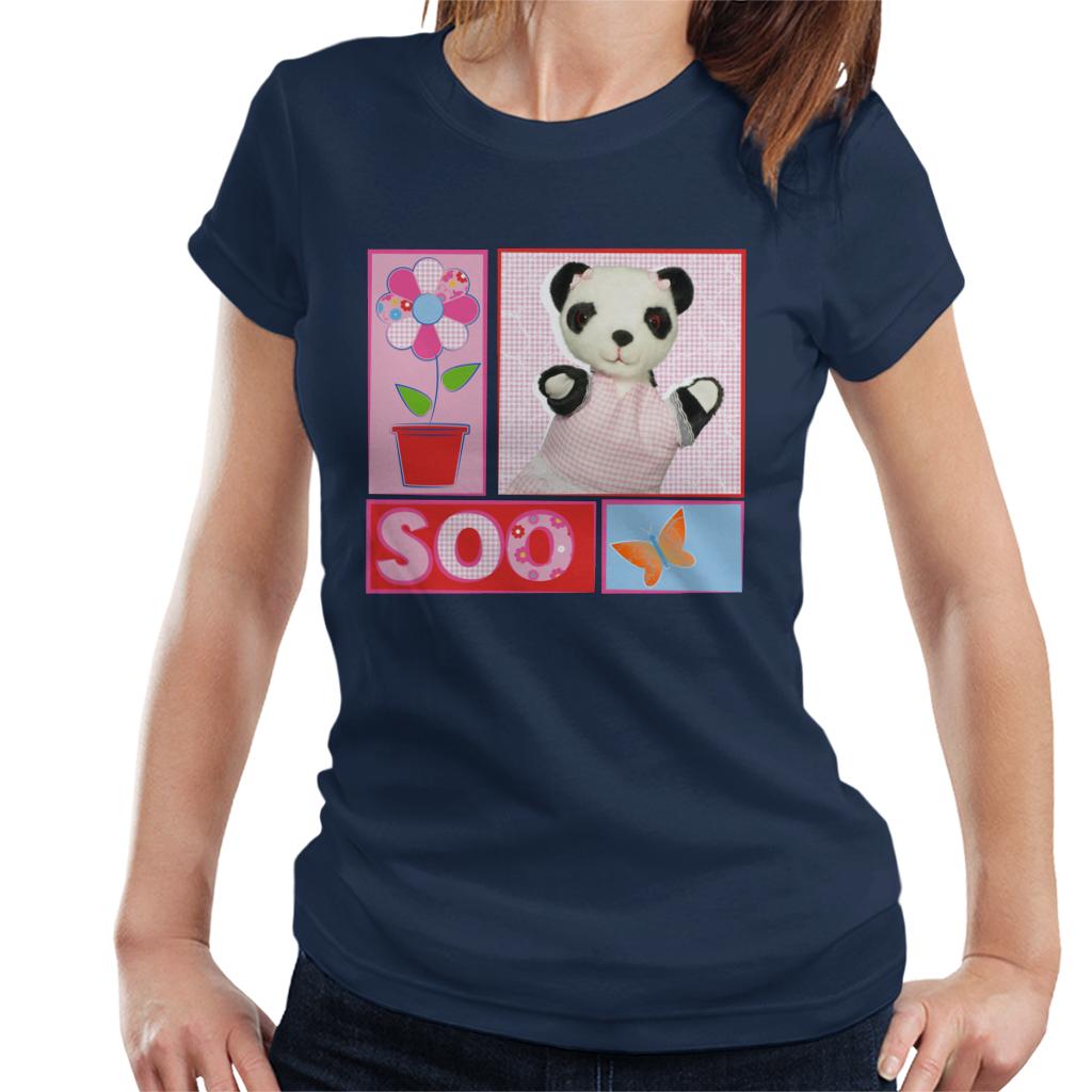 Sooty Soo Retro Floral Women's T-Shirt-ALL + EVERY