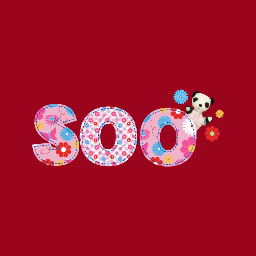 Sooty Soo Floral Pattern Text Kids Hooded Sweatshirt-ALL + EVERY