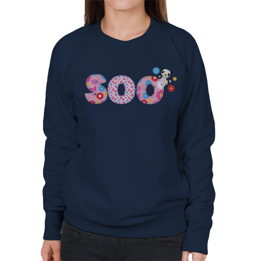 Sooty Soo Floral Pattern Text Women's Sweatshirt-ALL + EVERY