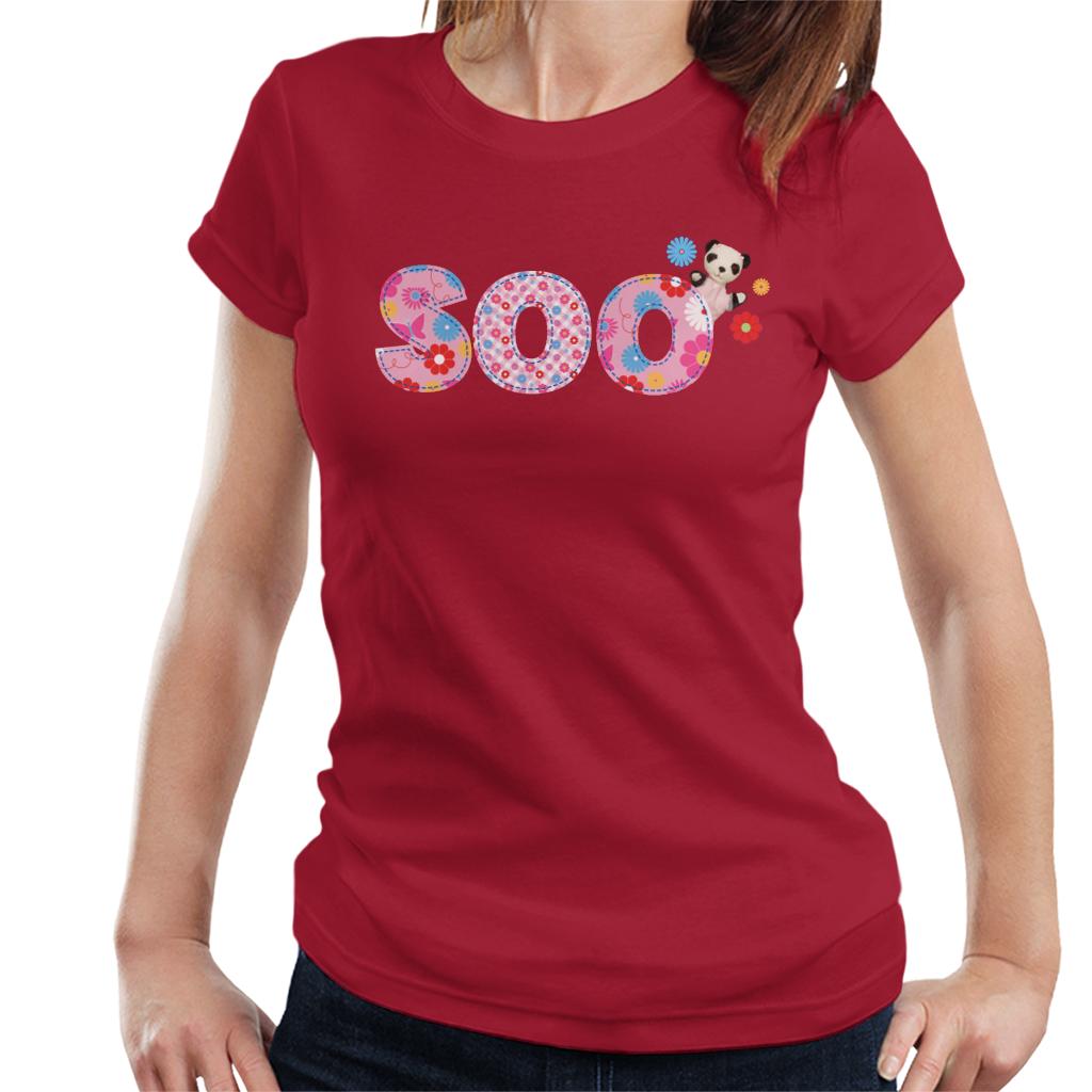 Sooty Soo Floral Pattern Text Women's T-Shirt-ALL + EVERY