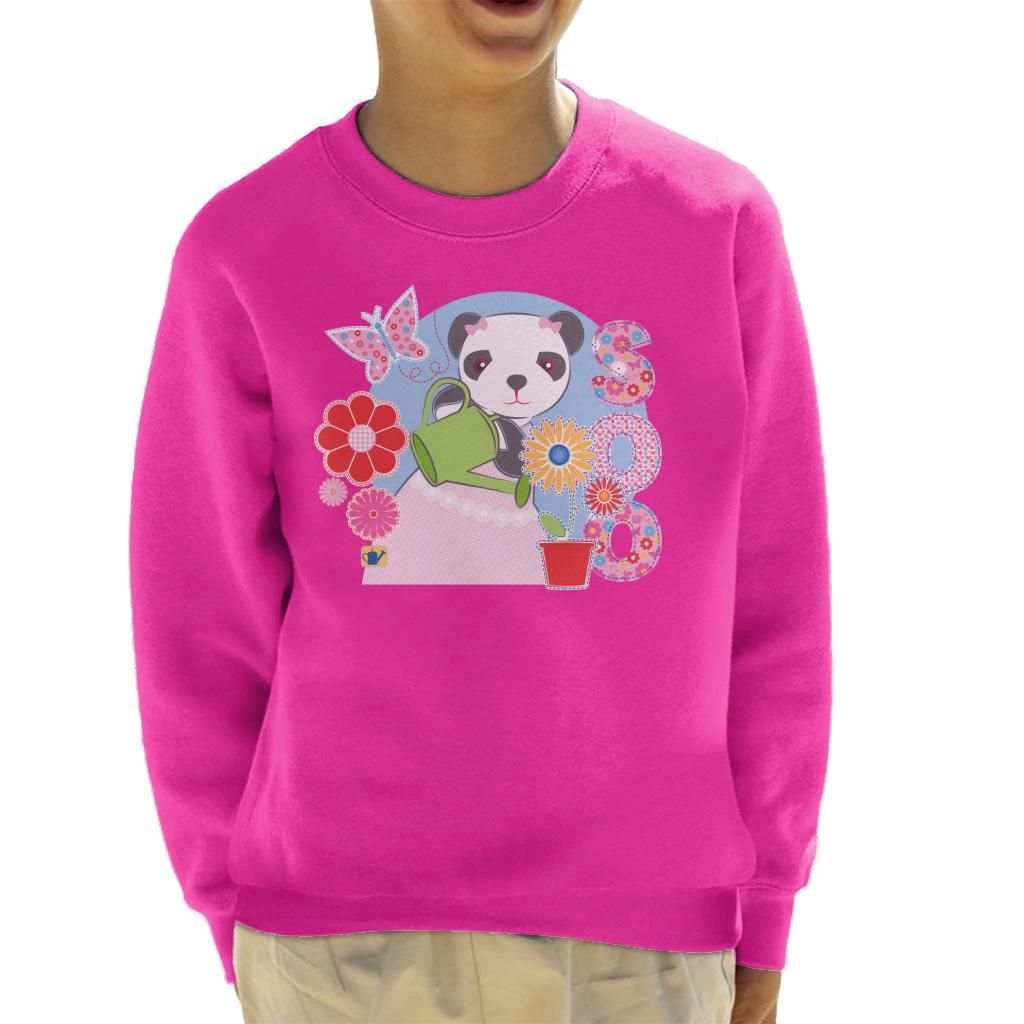 Sooty Soo Watering Flowers Kids Sweatshirt-ALL + EVERY