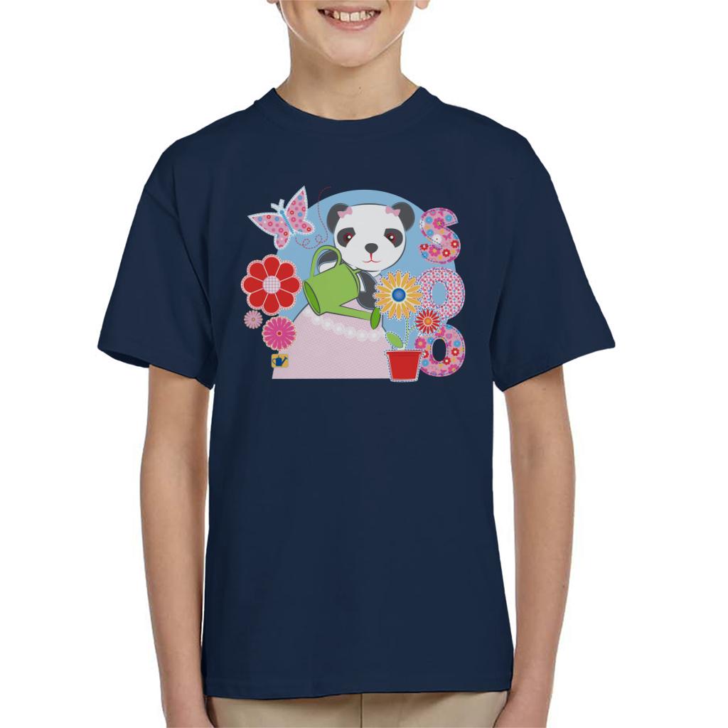 Sooty Soo Watering Flowers Kids T-Shirt-ALL + EVERY