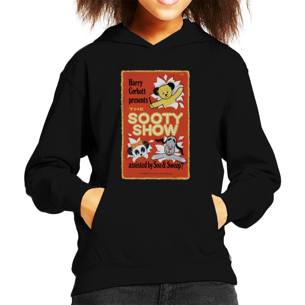 Sooty Show Retro Poster Kids Hooded Sweatshirt-ALL + EVERY