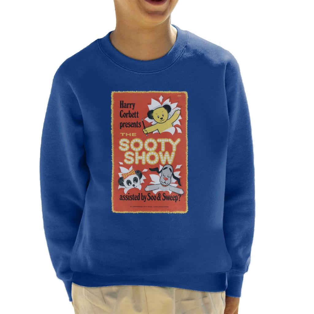 Sooty Show Retro Poster Kids Sweatshirt-ALL + EVERY