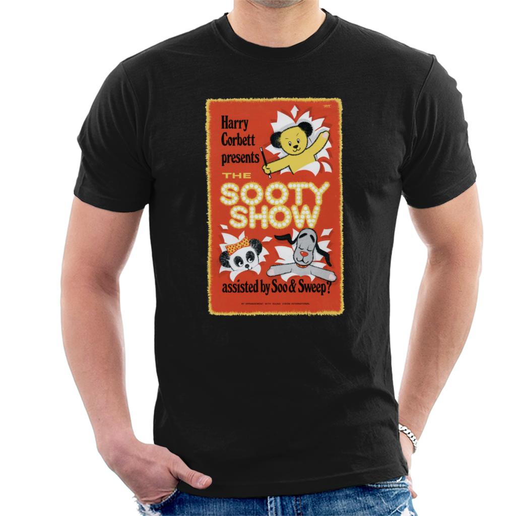 Sooty Show Retro Poster Men's T-Shirt-ALL + EVERY