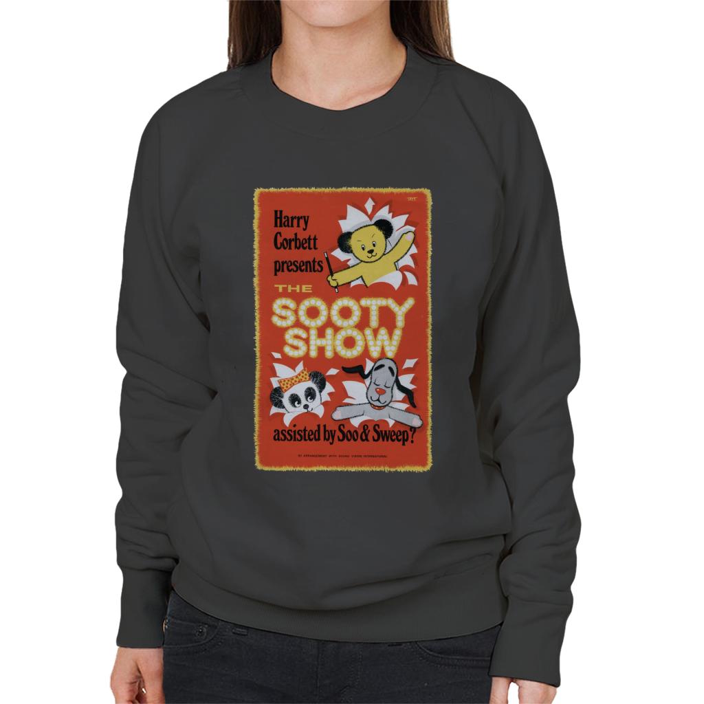 Sooty Show Retro Poster Women's Sweatshirt-ALL + EVERY