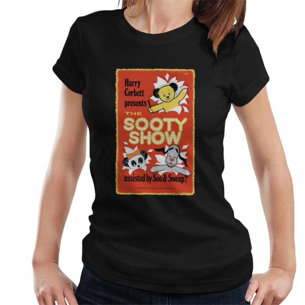 Sooty Show Retro Poster Women's T-Shirt-ALL + EVERY