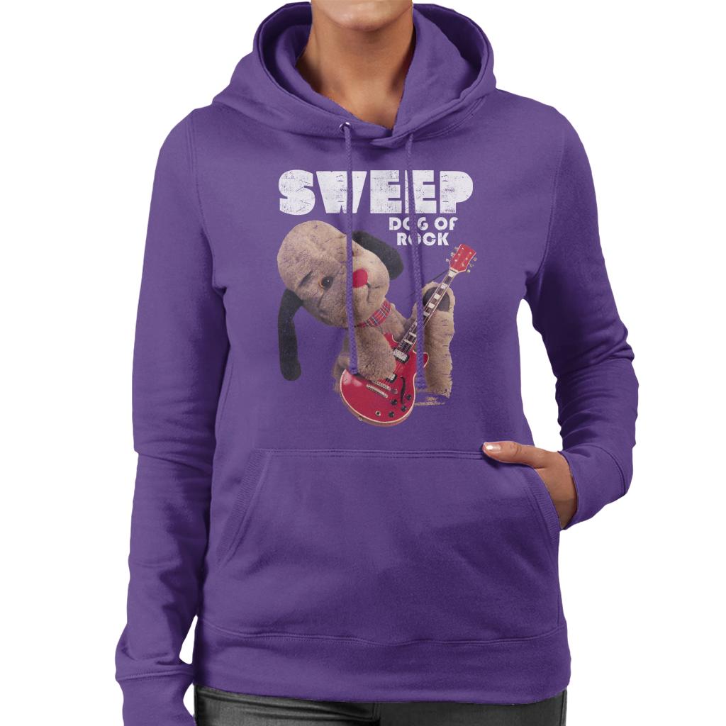 Sooty Dog Of Rock Sweep Women's Hooded Sweatshirt-ALL + EVERY