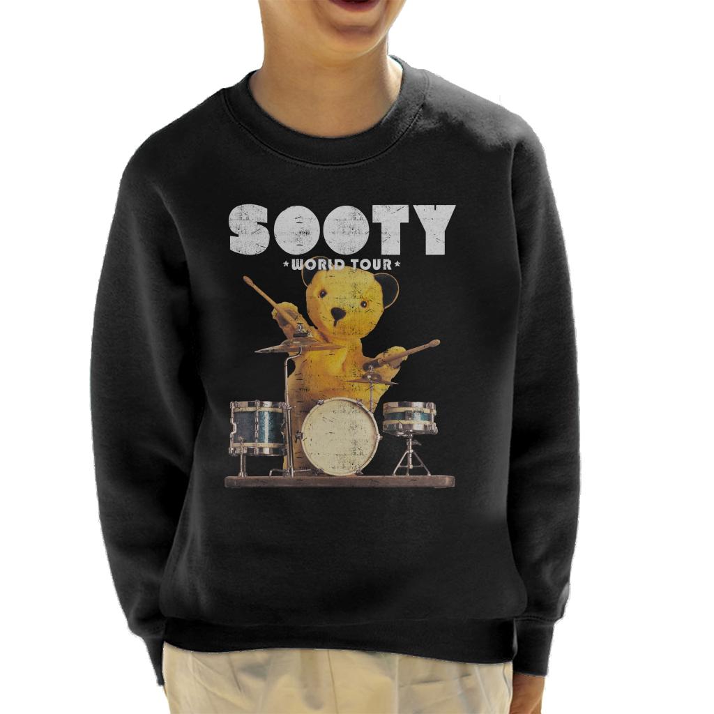 Sooty World Tour Drums Kids Sweatshirt-ALL + EVERY