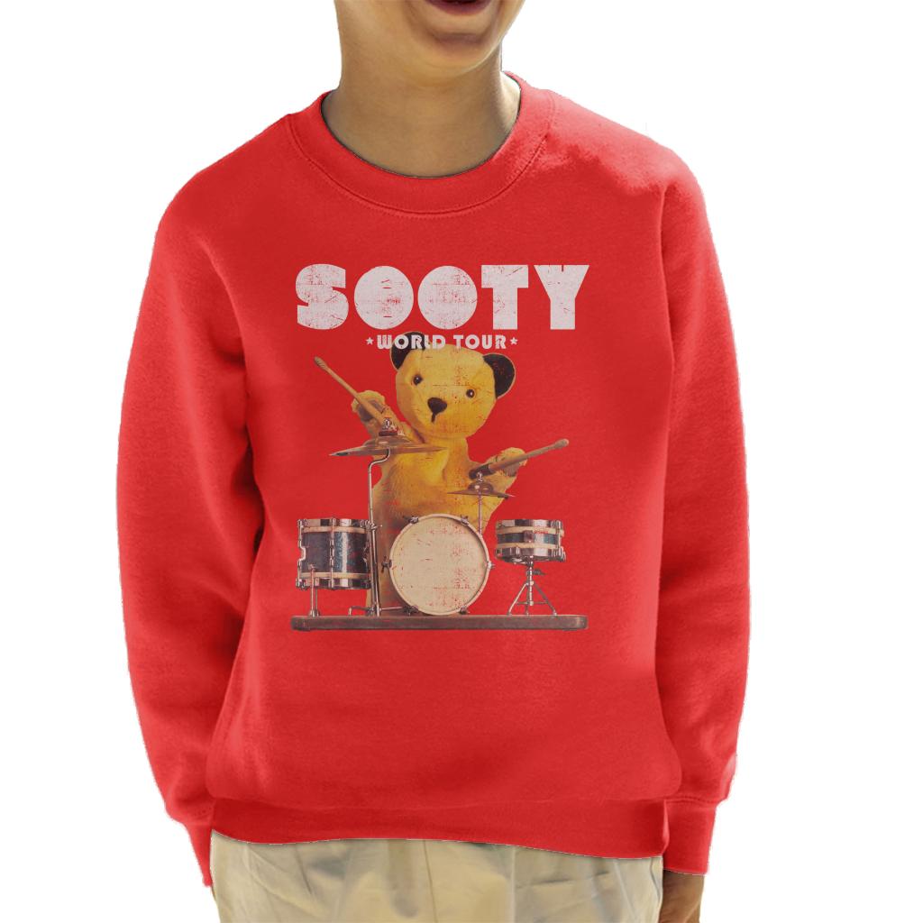 Sooty World Tour Drums Kids Sweatshirt-ALL + EVERY