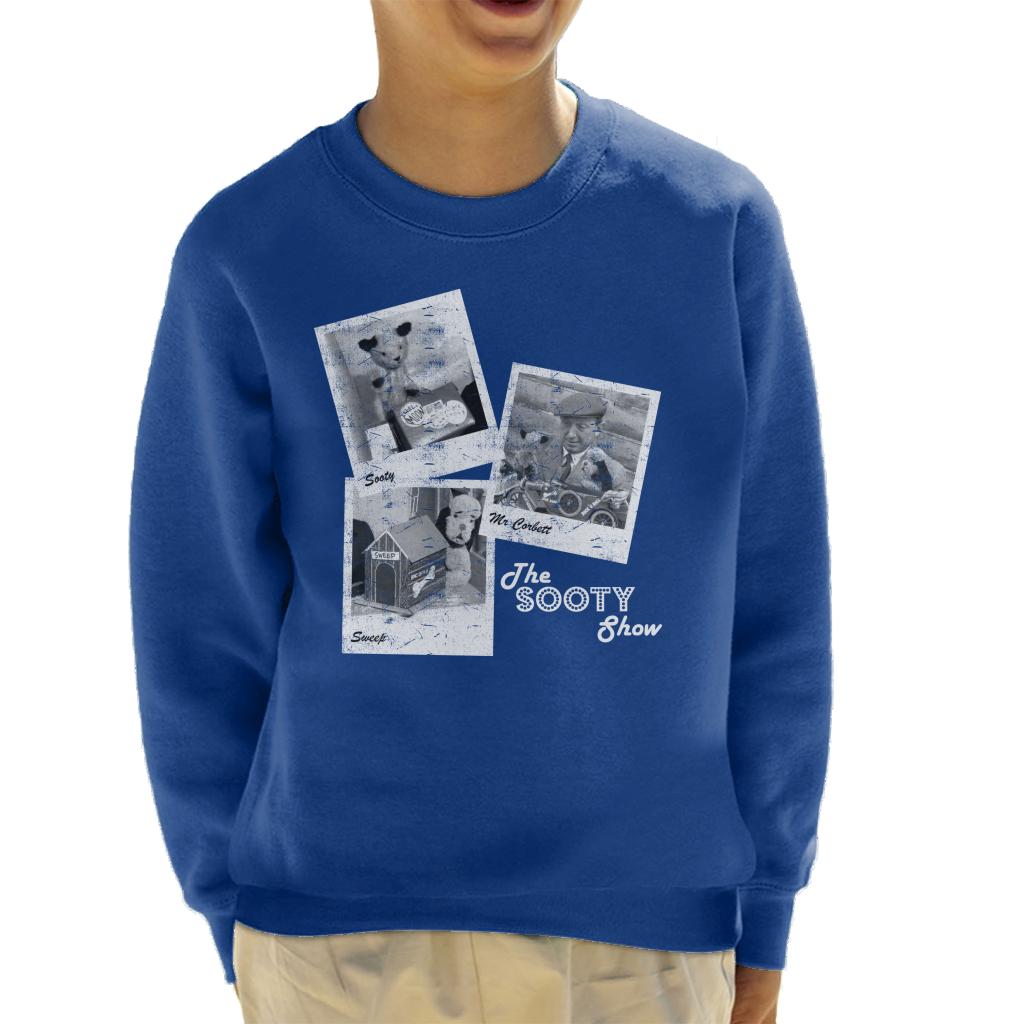 Sooty Retro 1950's Photo Montage Kids Sweatshirt-ALL + EVERY