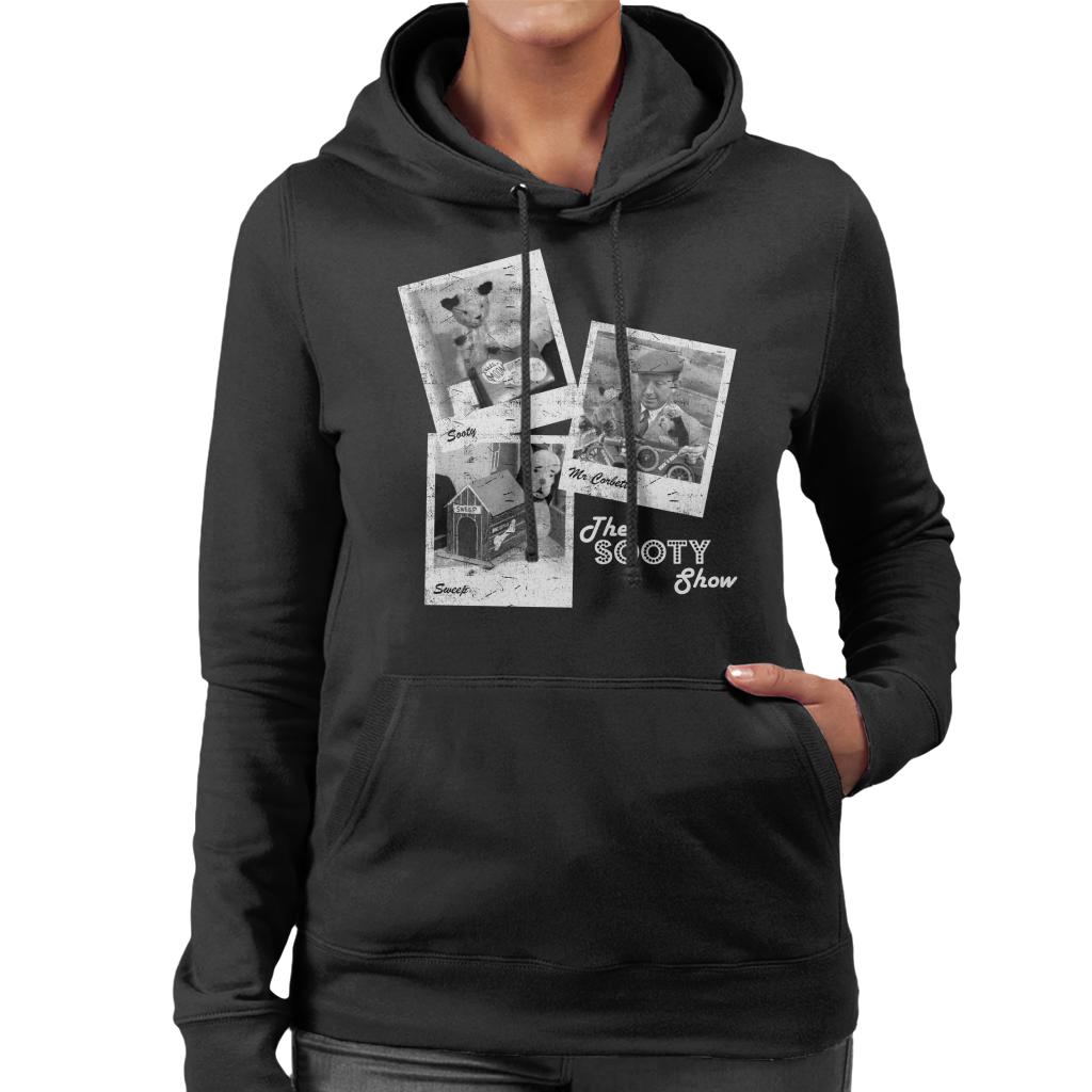 Sooty Retro 1950's Photo Montage Women's Hooded Sweatshirt-ALL + EVERY