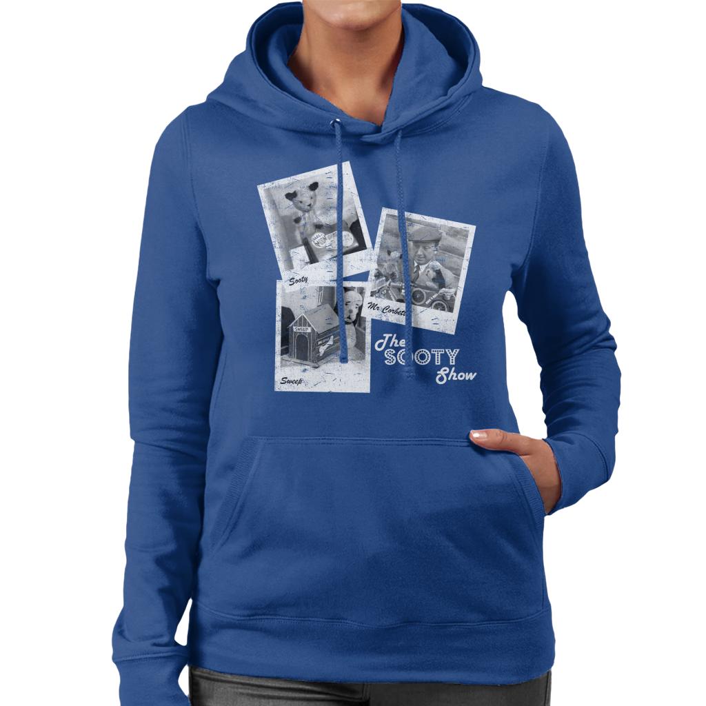 Sooty Retro 1950's Photo Montage Women's Hooded Sweatshirt-ALL + EVERY