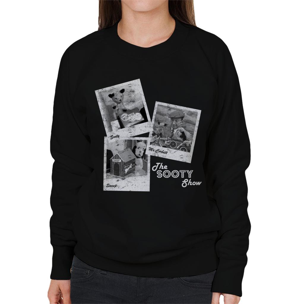 Sooty Retro 1950's Photo Montage Women's Sweatshirt-ALL + EVERY