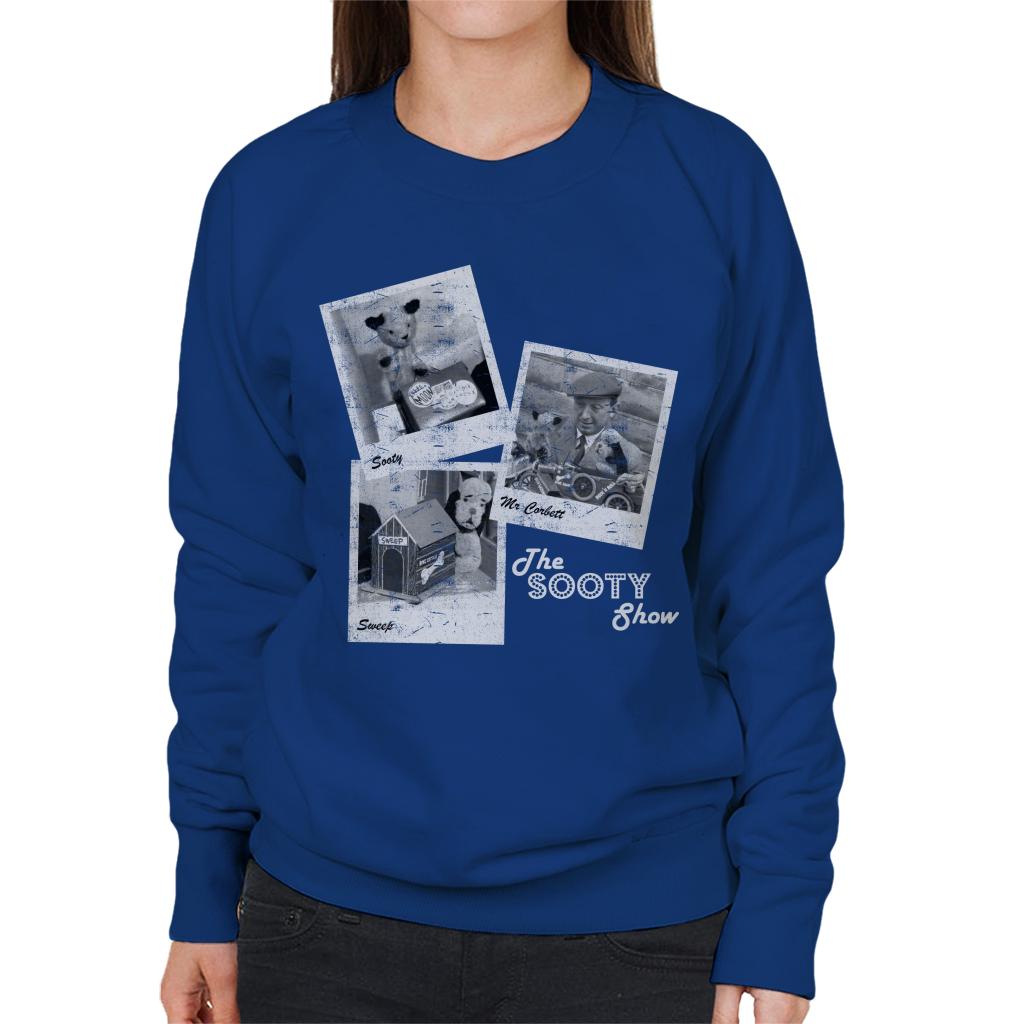 Sooty Retro 1950's Photo Montage Women's Sweatshirt-ALL + EVERY