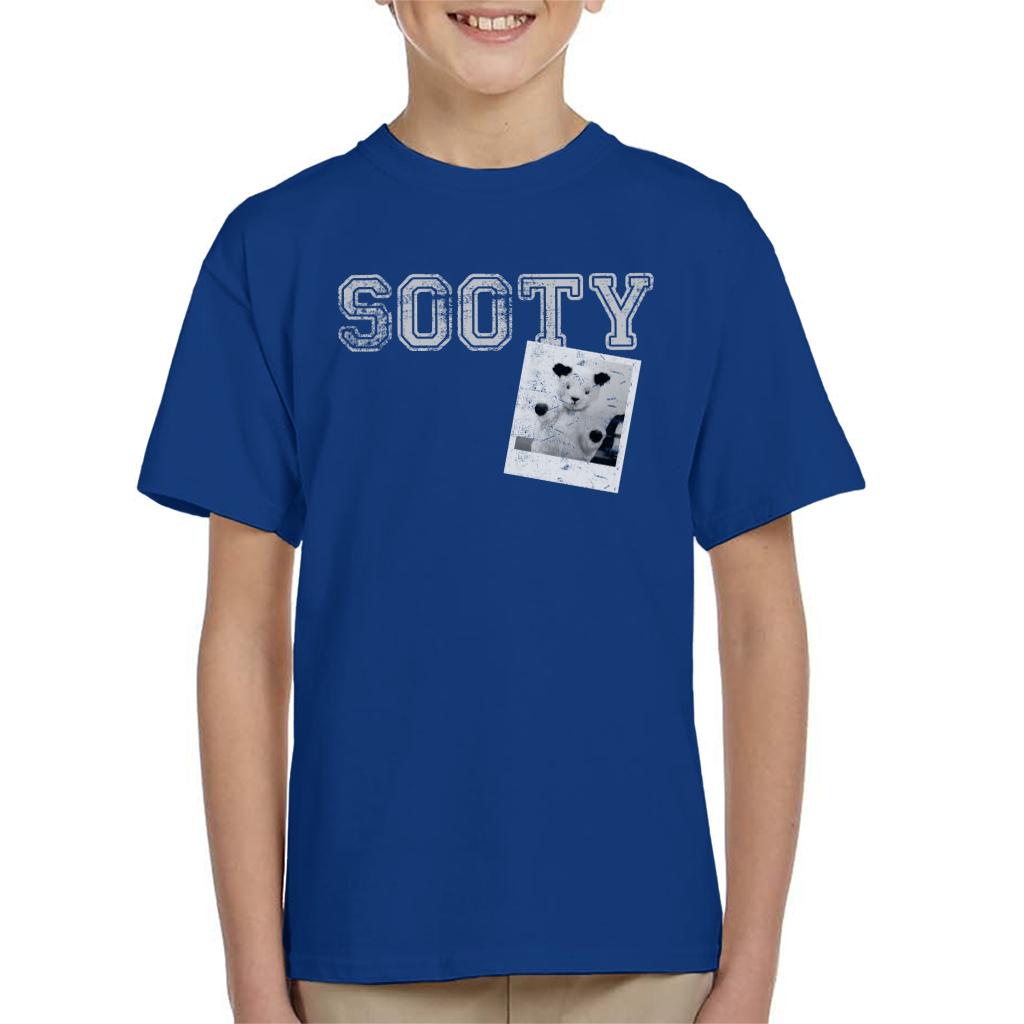 Sooty Retro College Sports Style Kids T-Shirt-ALL + EVERY