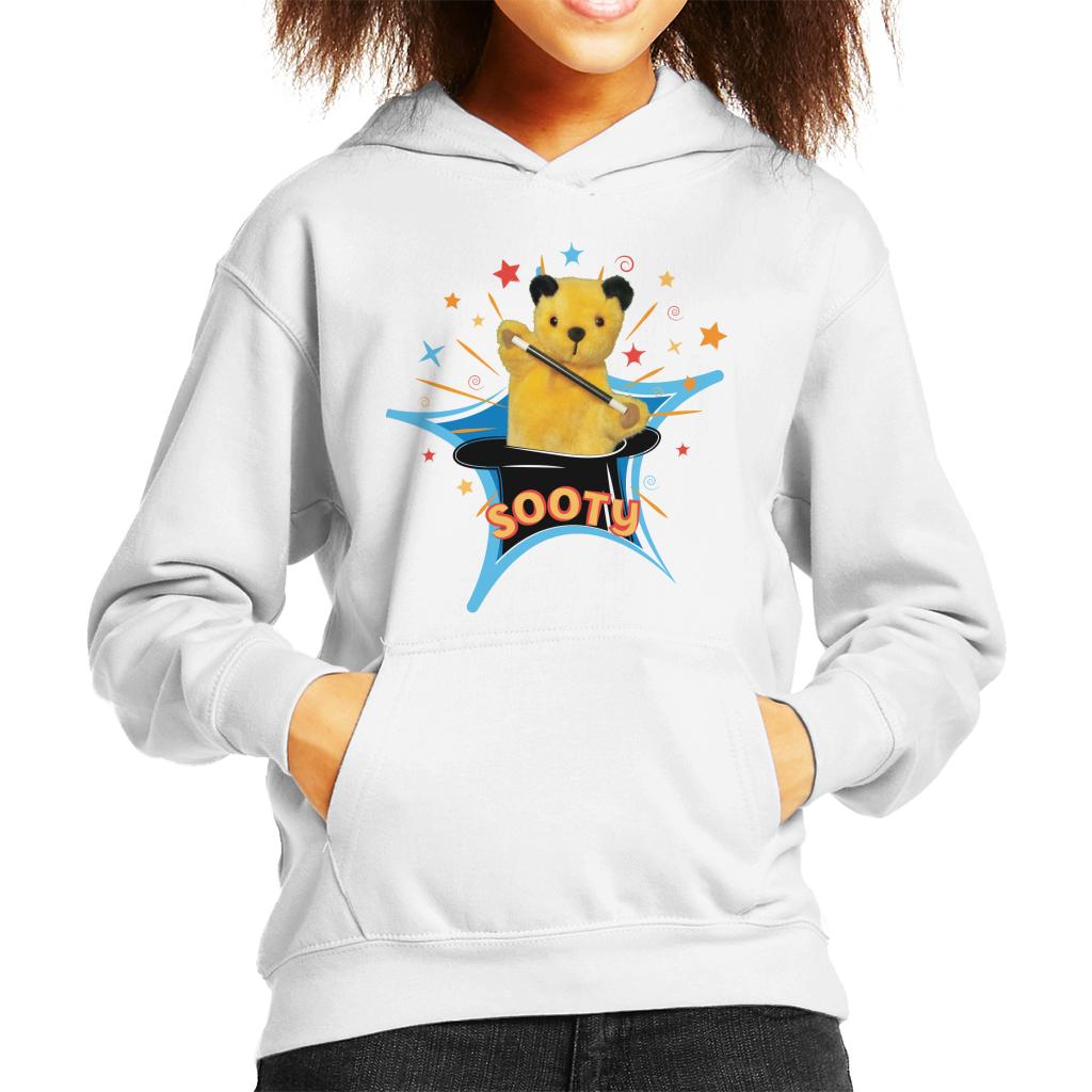 Sooty Magic Hat Kids Hooded Sweatshirt-ALL + EVERY