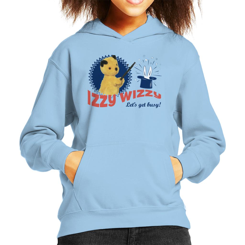 Sooty Retro Izzy Wizzy Let's Get Busy Kids Hooded Sweatshirt-ALL + EVERY