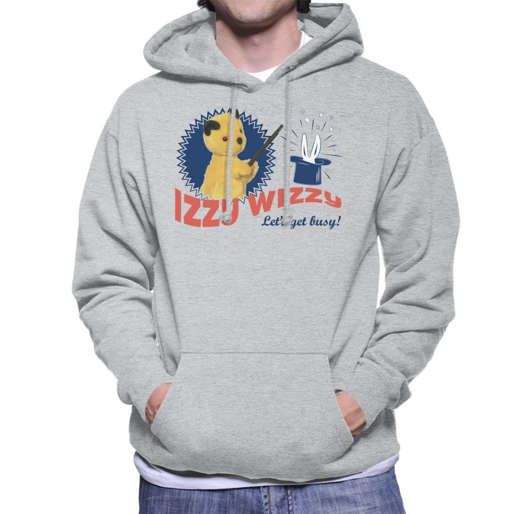 Sooty Retro Izzy Wizzy Let's Get Busy Men's Hooded Sweatshirt-ALL + EVERY