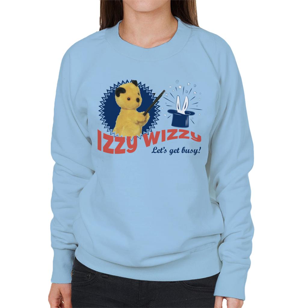 Sooty Retro Izzy Wizzy Let's Get Busy Women's Sweatshirt-ALL + EVERY