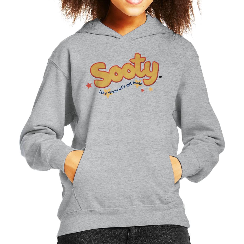 Sooty Text Logo Izzy Wizzy Kids Hooded Sweatshirt-ALL + EVERY