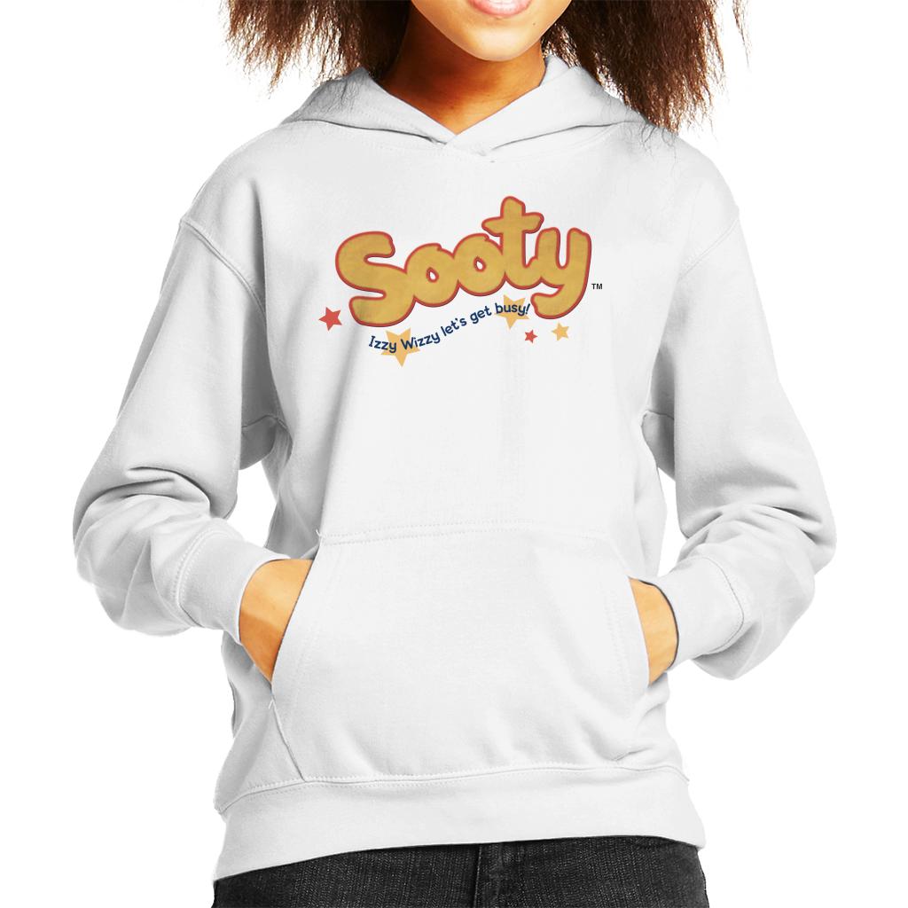 Sooty Text Logo Izzy Wizzy Kids Hooded Sweatshirt-ALL + EVERY