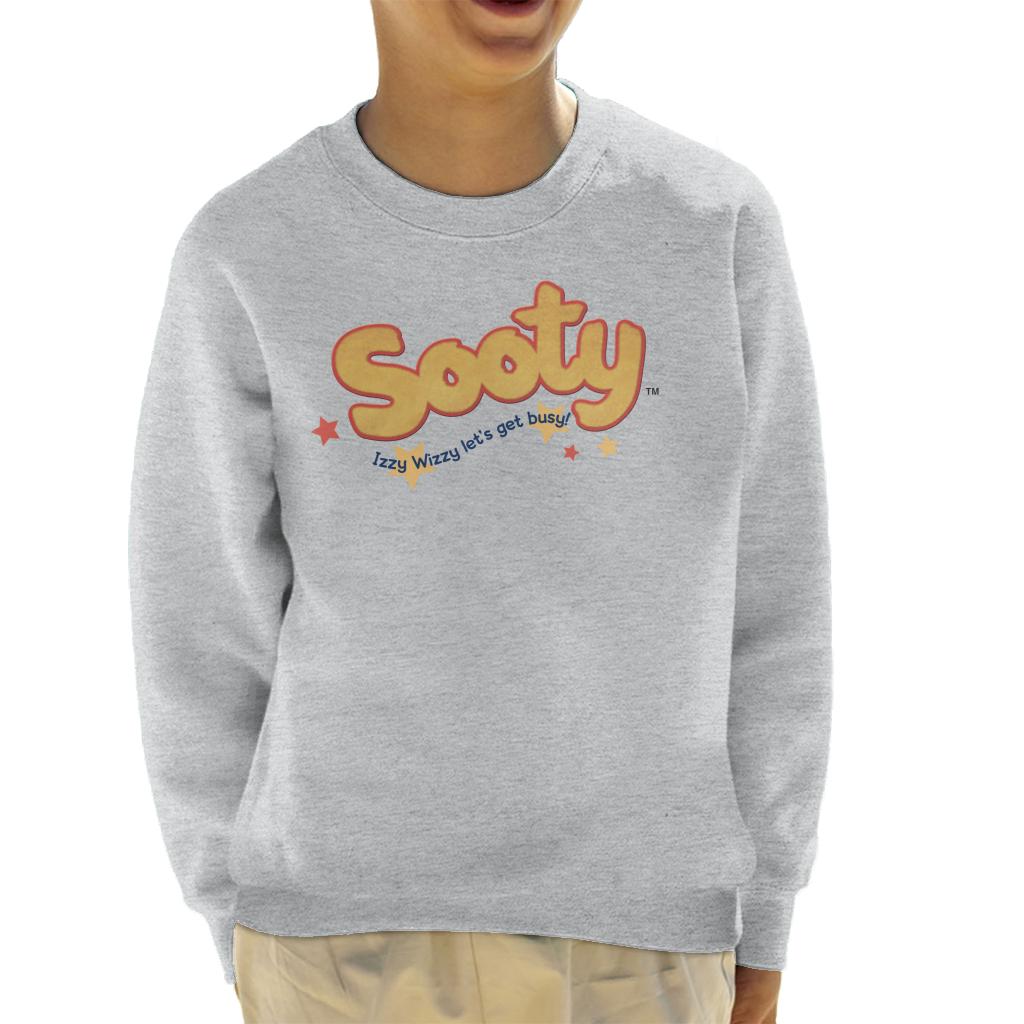 Sooty Text Logo Izzy Wizzy Kids Sweatshirt-ALL + EVERY