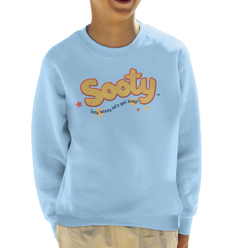 Sooty Text Logo Izzy Wizzy Kids Sweatshirt-ALL + EVERY