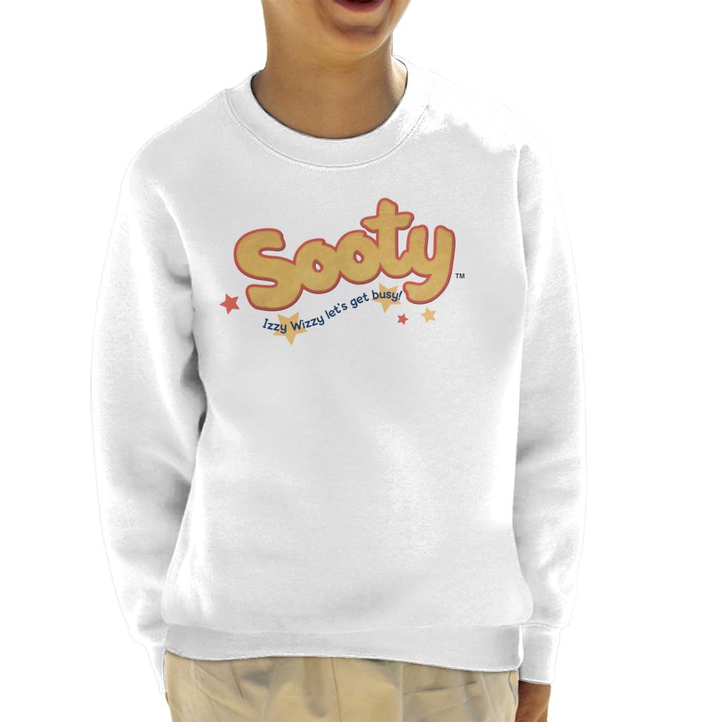 Sooty Text Logo Izzy Wizzy Kids Sweatshirt-ALL + EVERY
